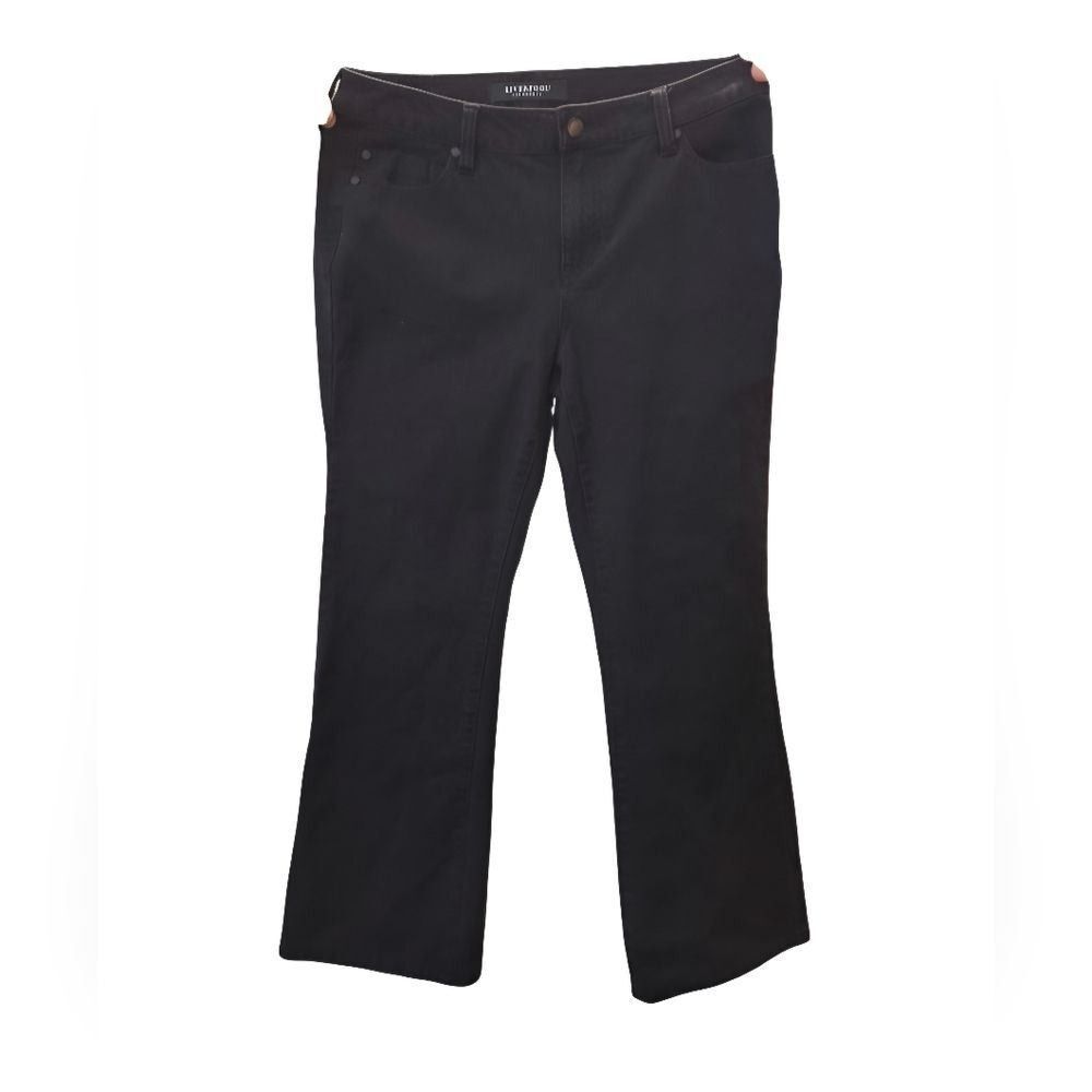 Liverpool Los Angeles Womens Black Bootcut Pants Stretch Trousers 6/28